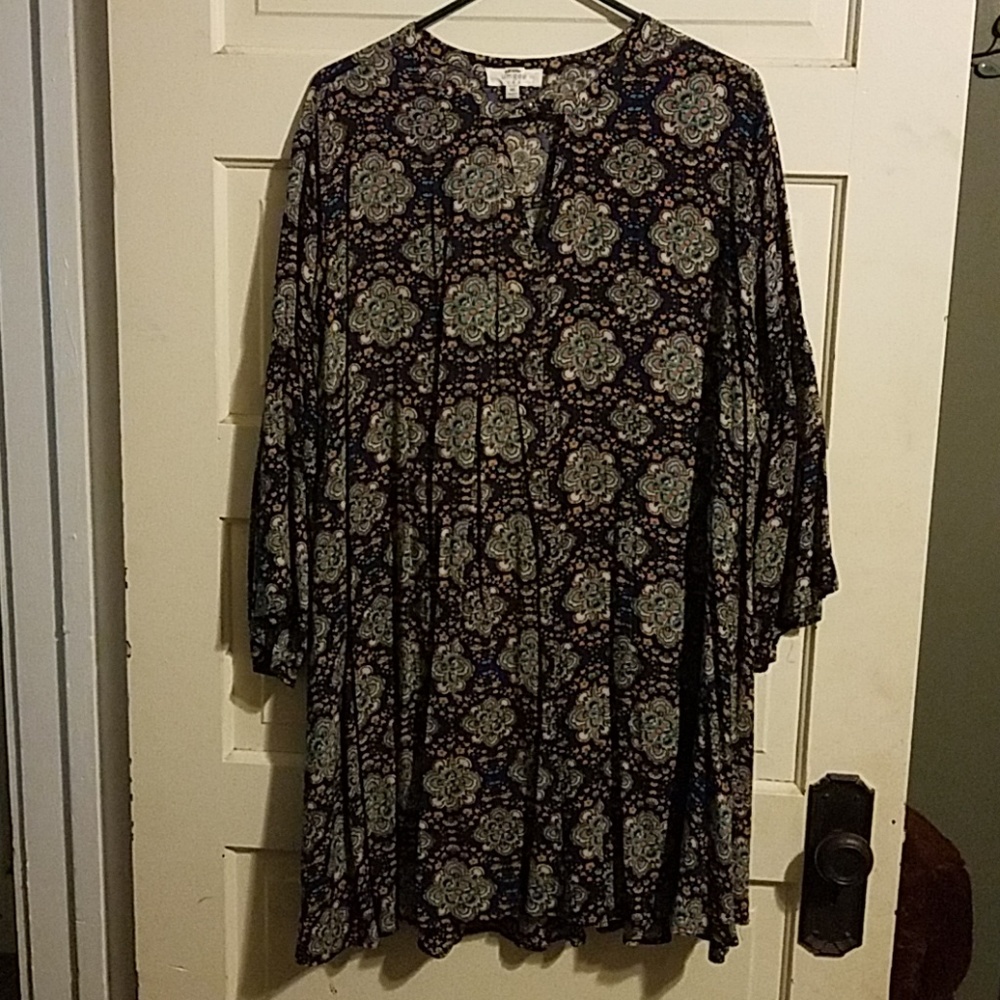 Umgee 1X navy tunic style dress
